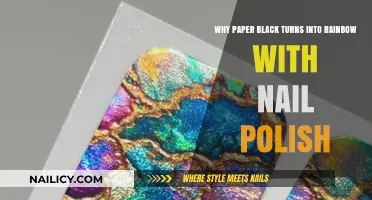 Why Paper Black Turns Rainbow with Nail Polish: The Science Explained