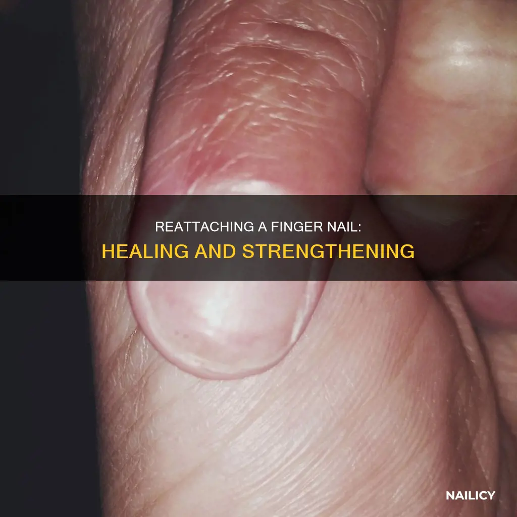 why reattach nail in finger injury