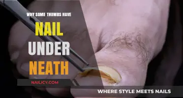 The Hidden Truth: Why Some Thumbs Have Nails Underneath