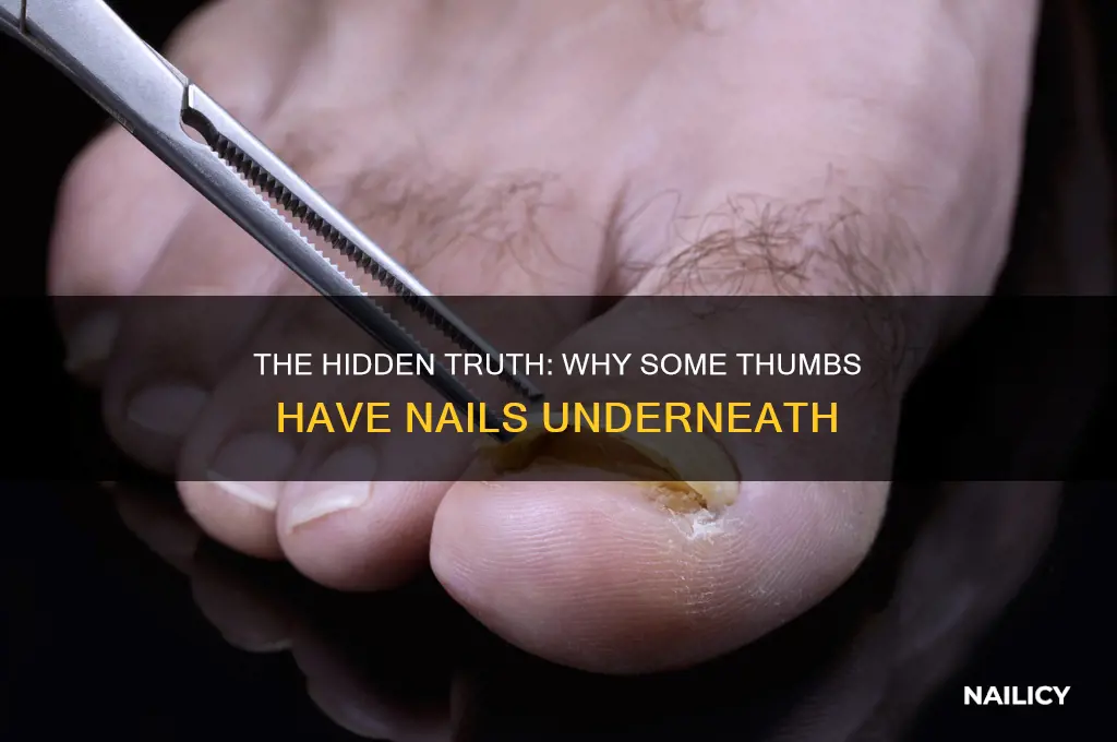 why some thumbs have nail under neath