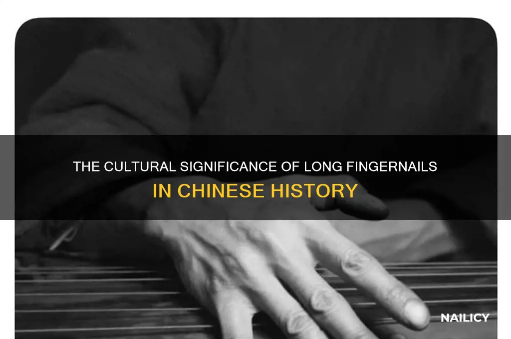 why the chinese grew out their nails