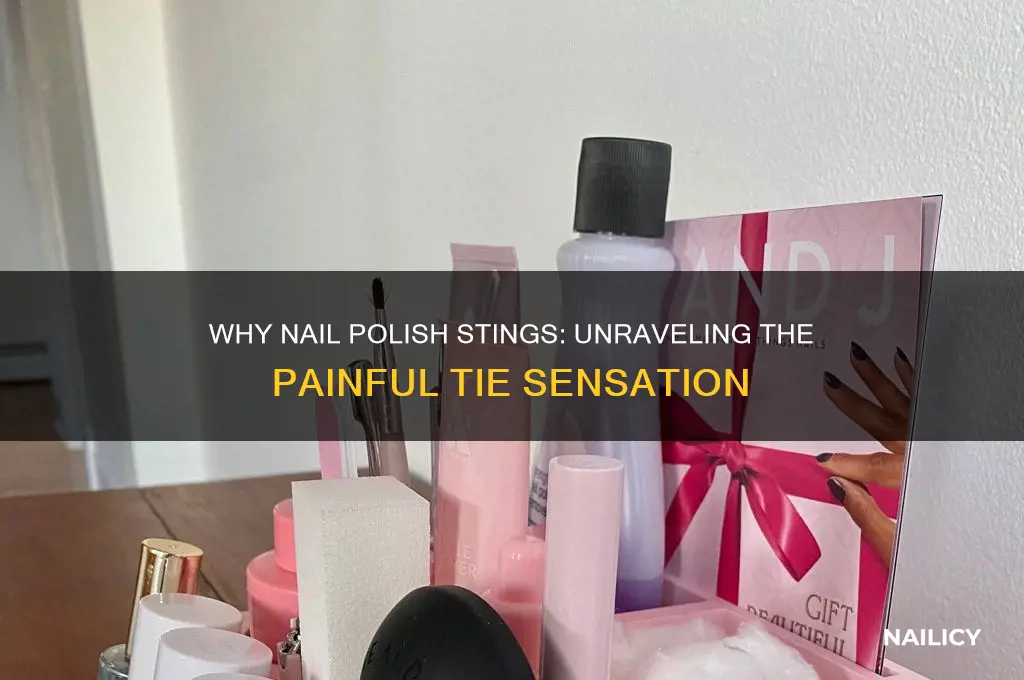 why tied hurt with nail polish