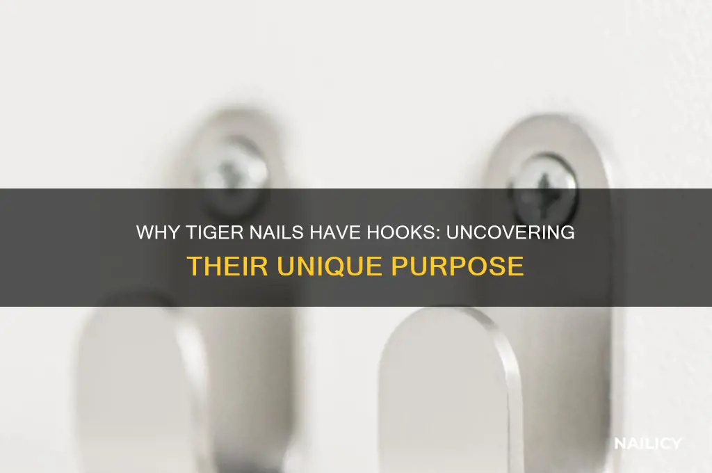 why tiger nail has hooks on it