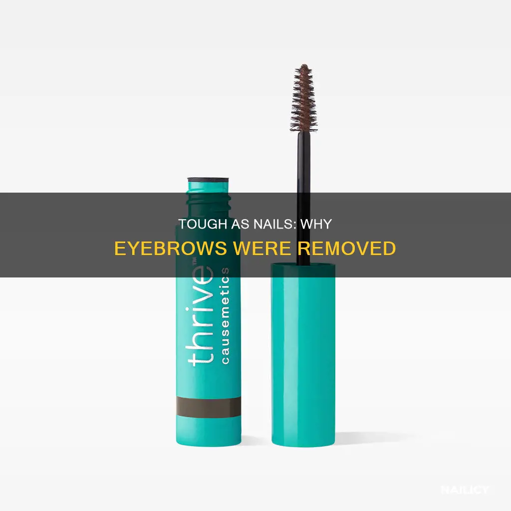why was eyebrows removed from tough as nails