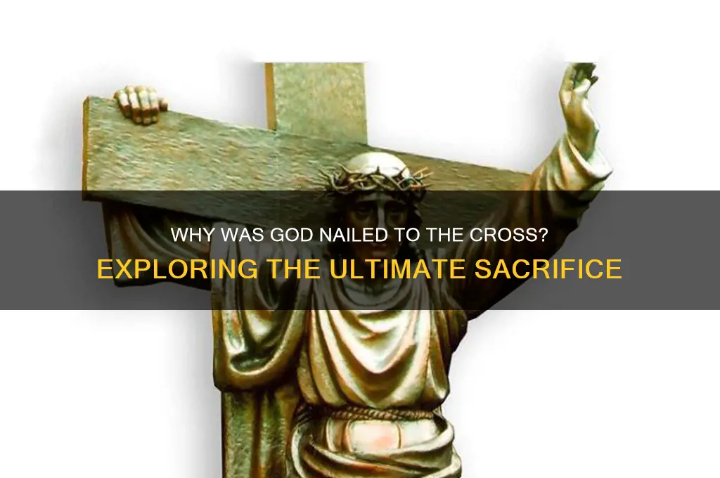 why was god nailed to the cross