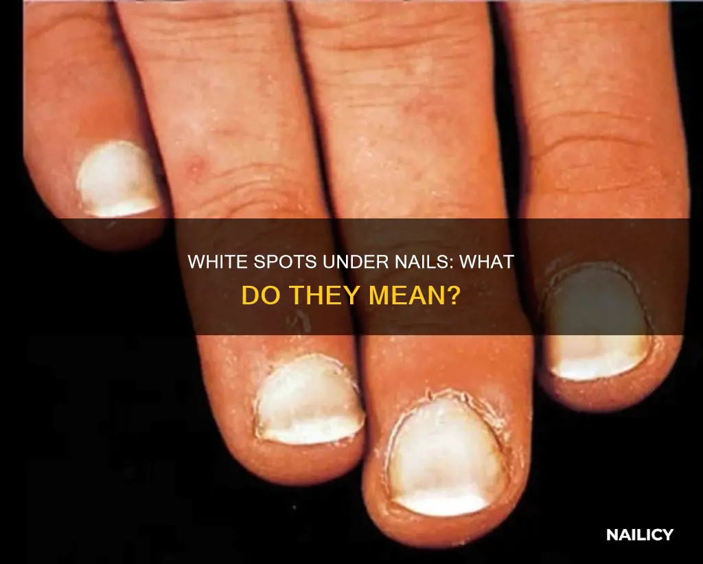 why white spot under nail after cut them