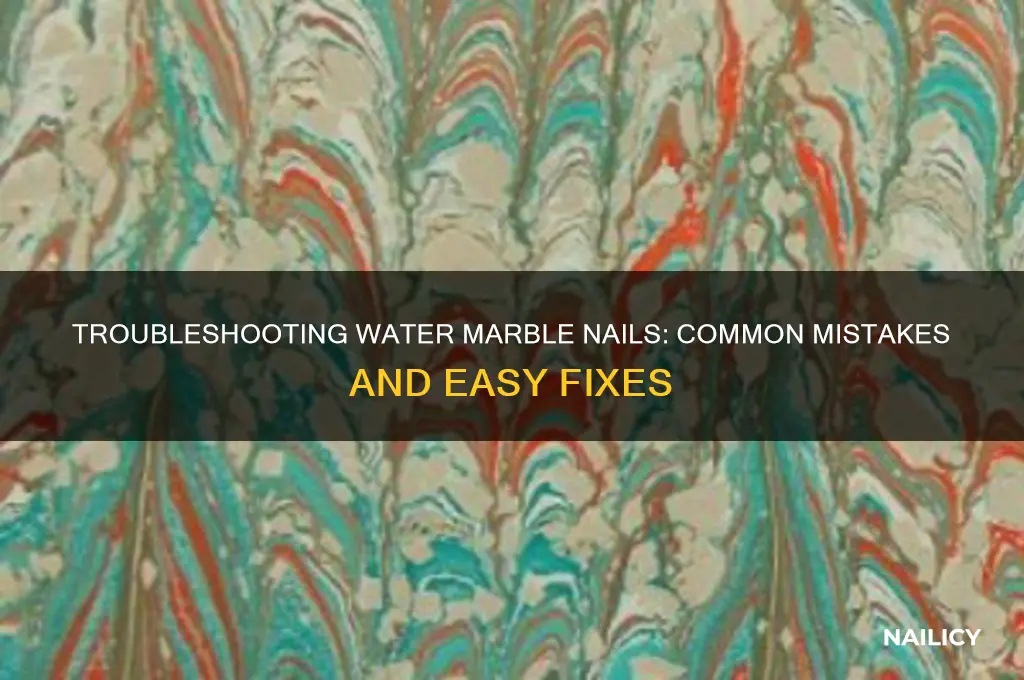 why won t my water marble nails work