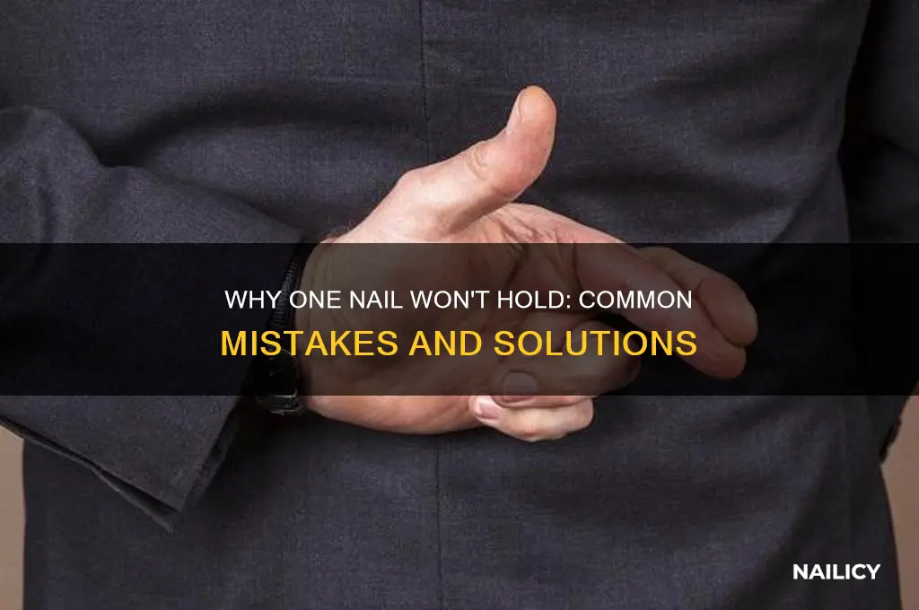 why wont one nail gros