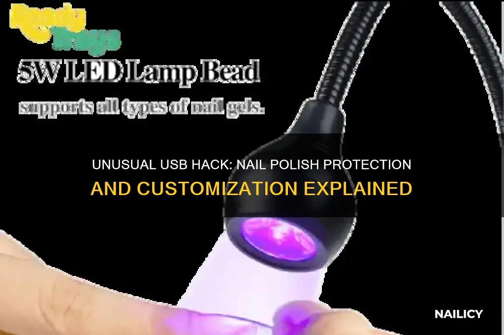 why would you put nail polish on a usb