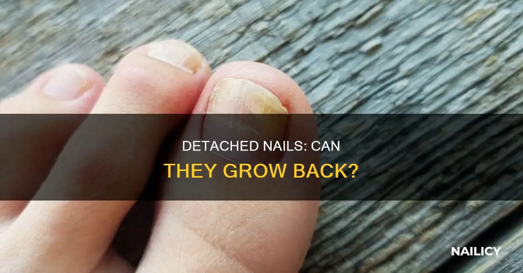 will a detached nail grow back