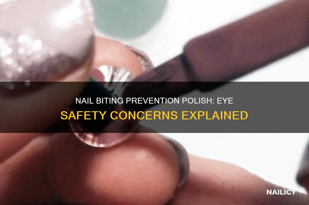 will a nail biting prevention polish hurt your eyes
