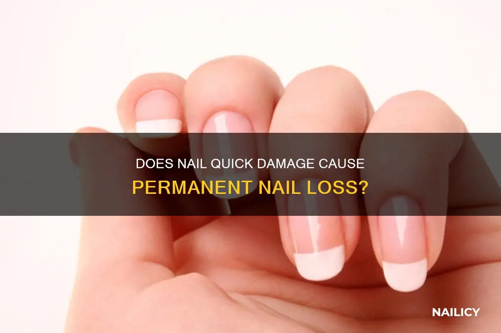 will a nail grow back if the quick falls off