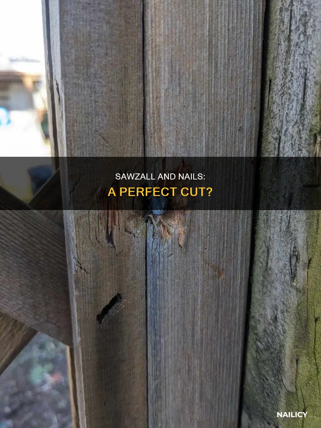 will a sawzall cut through nails