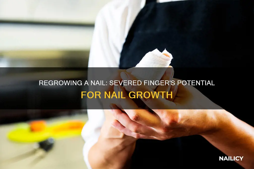 will a severed finger grow a nail