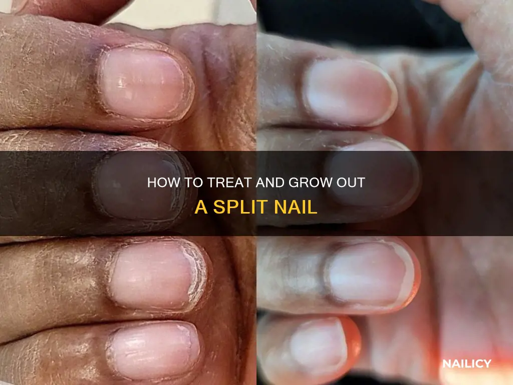 will a split nail grow out