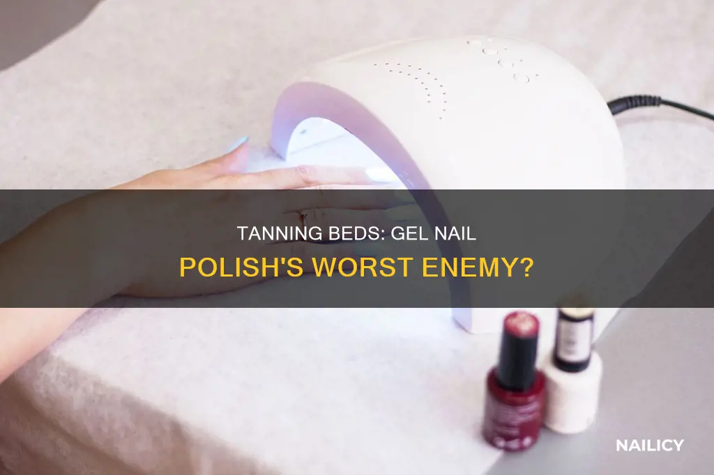 will a tanning bed dry gel nail polish