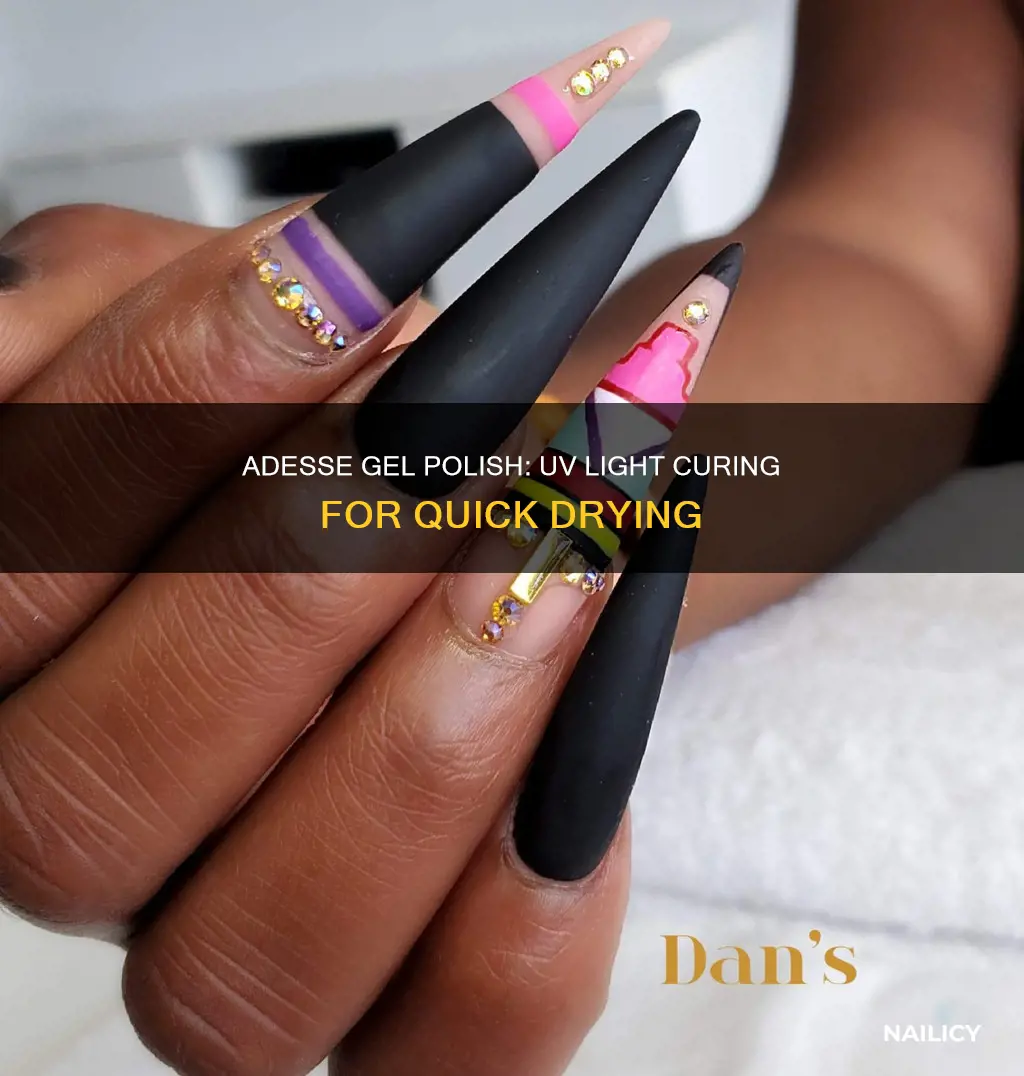 will adesse gel effect nail polish dry under uv light