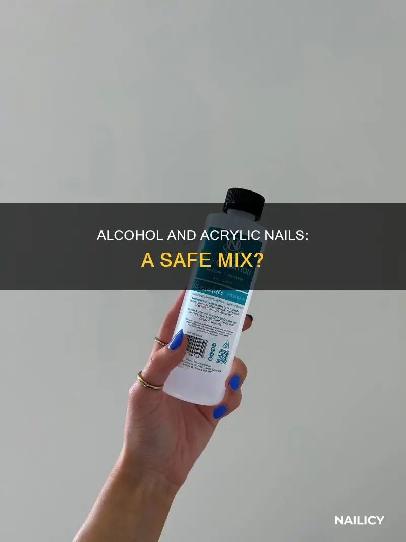 will alcohol remove arylic nails