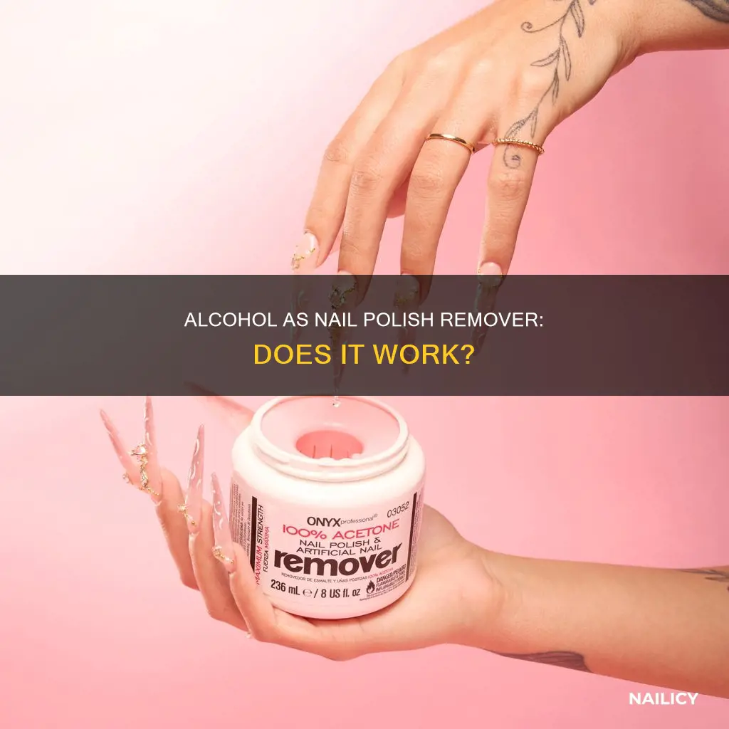 will alcohol remove nail polish