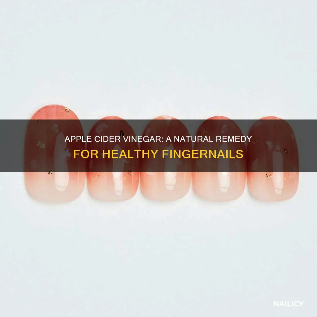 will apple cider viniger help finger nails