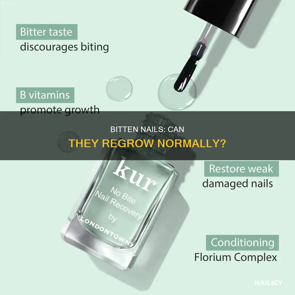 will bitten nails grow back normal