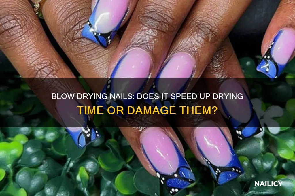 will blow drying my nails make them dry faster