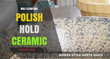 Can Clear Nail Polish Effectively Repair and Hold Ceramic Pieces?