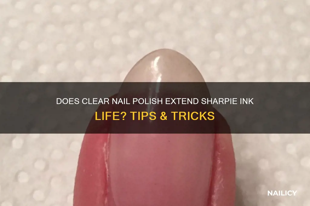 will clear nail polish preserve sharpie