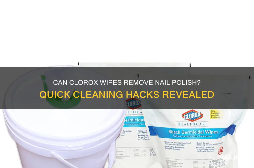will clorox wipes take off finger nail polish