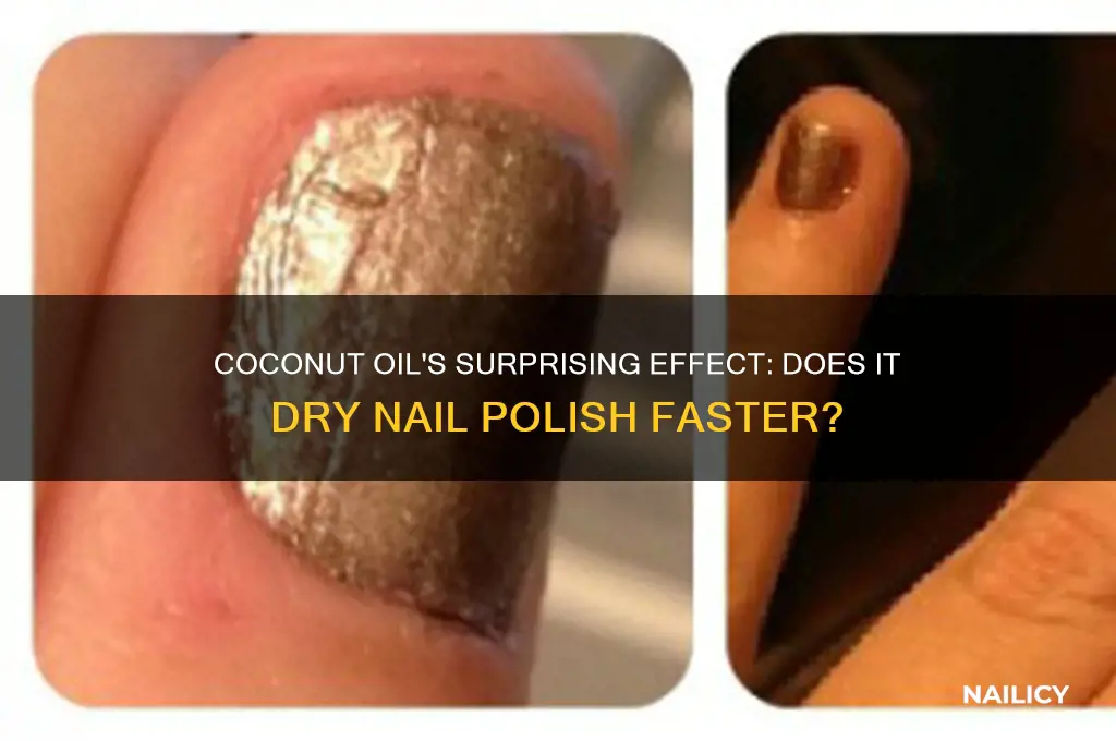 will coconut oil dry nail polish