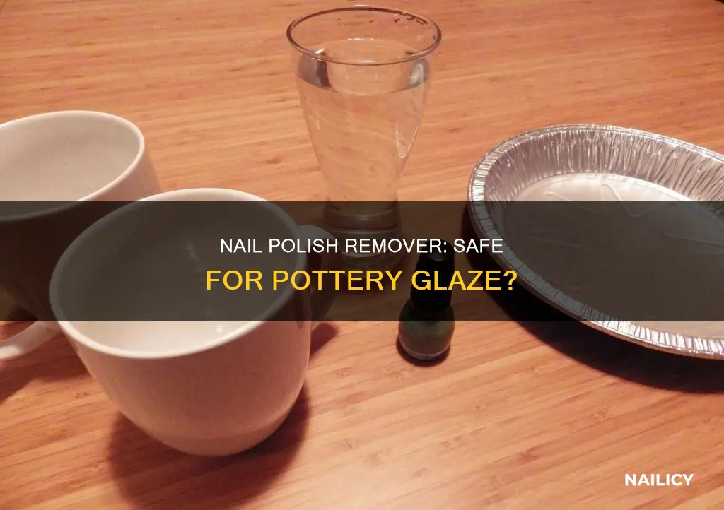 will finger nail polish remover hurt pottery glaze
