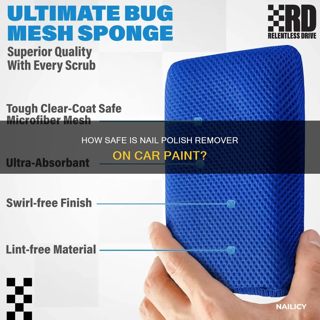 will finger nail remover hurt the clear coat on car