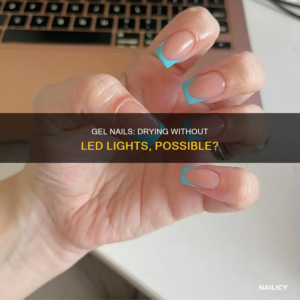 will gel nails dry without led light