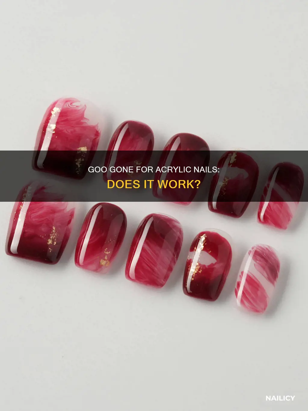 will goo gone remove acrylic nails