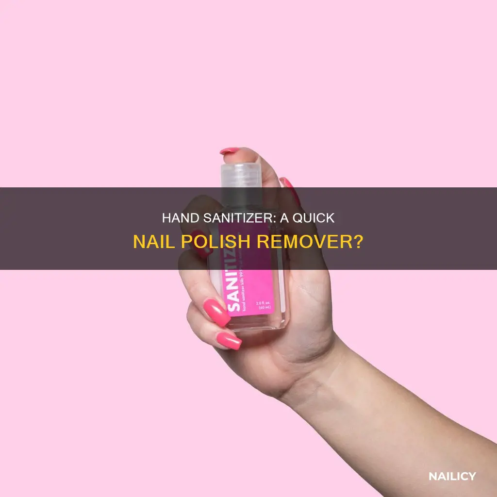will hand sanitizer remove nail polish
