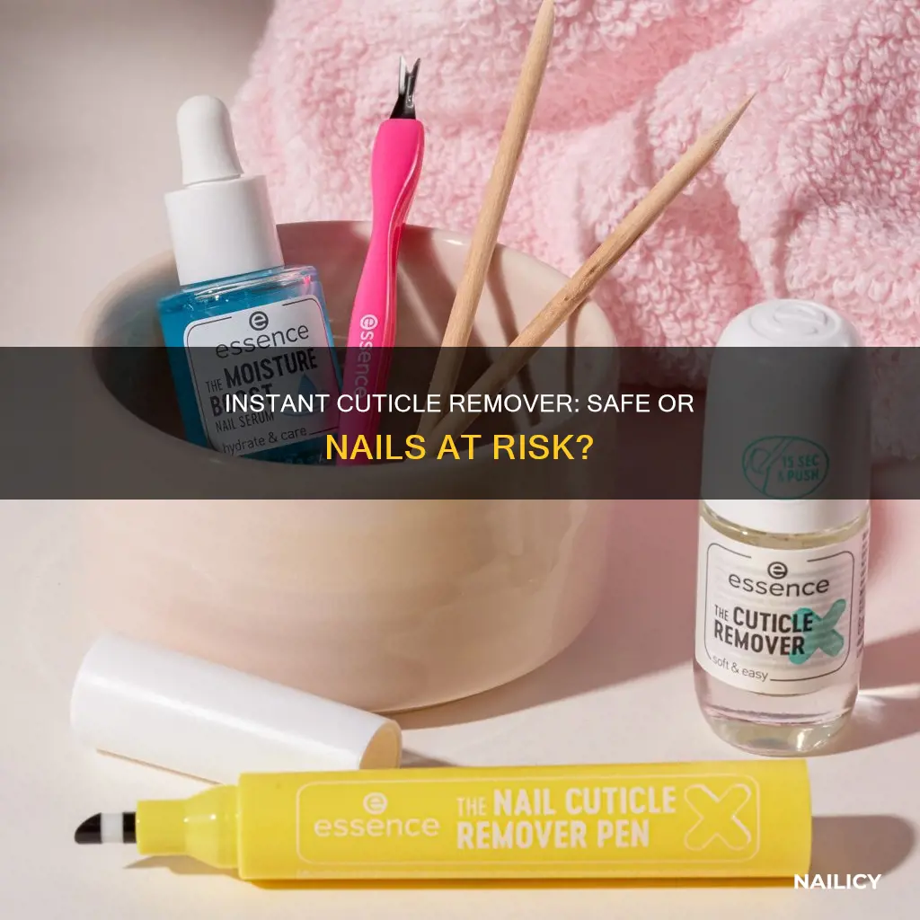 will instant cuticle remover make my nails brittle
