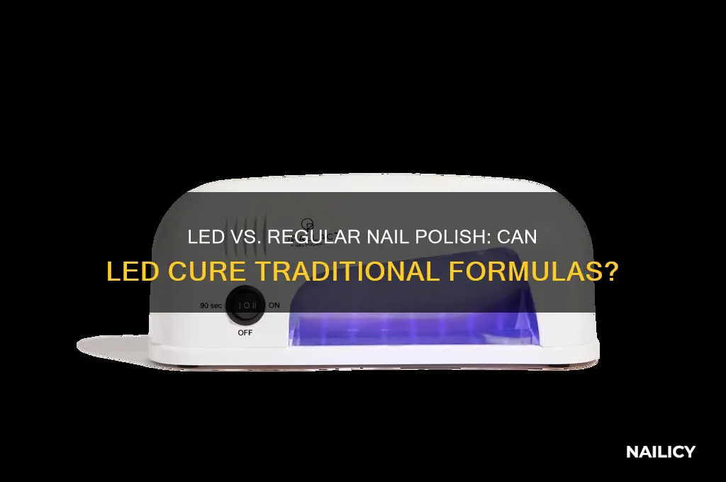 will led cure regular nail polish