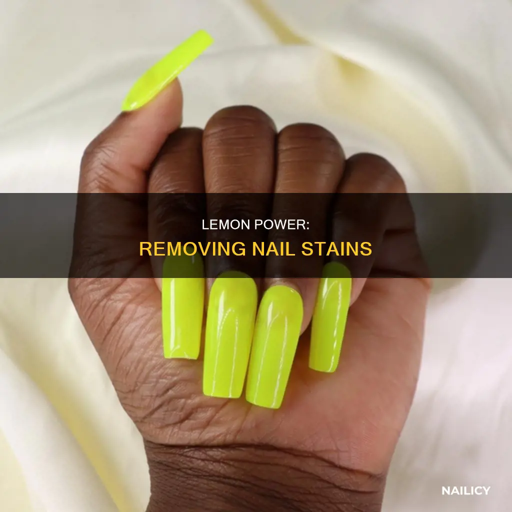 will lemon juice remove stains on my nails