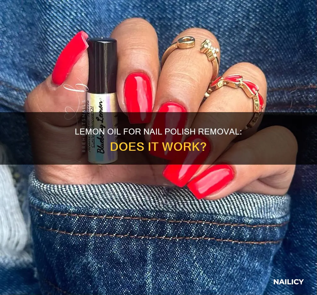will lemon oil remove nail polish