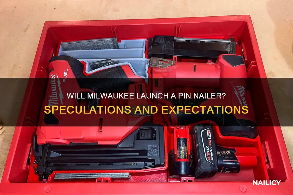 will milwaukee make a pin nailer