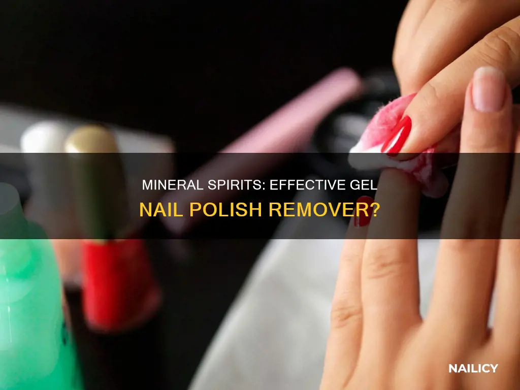 will mineral spirits remove gel nail polish
