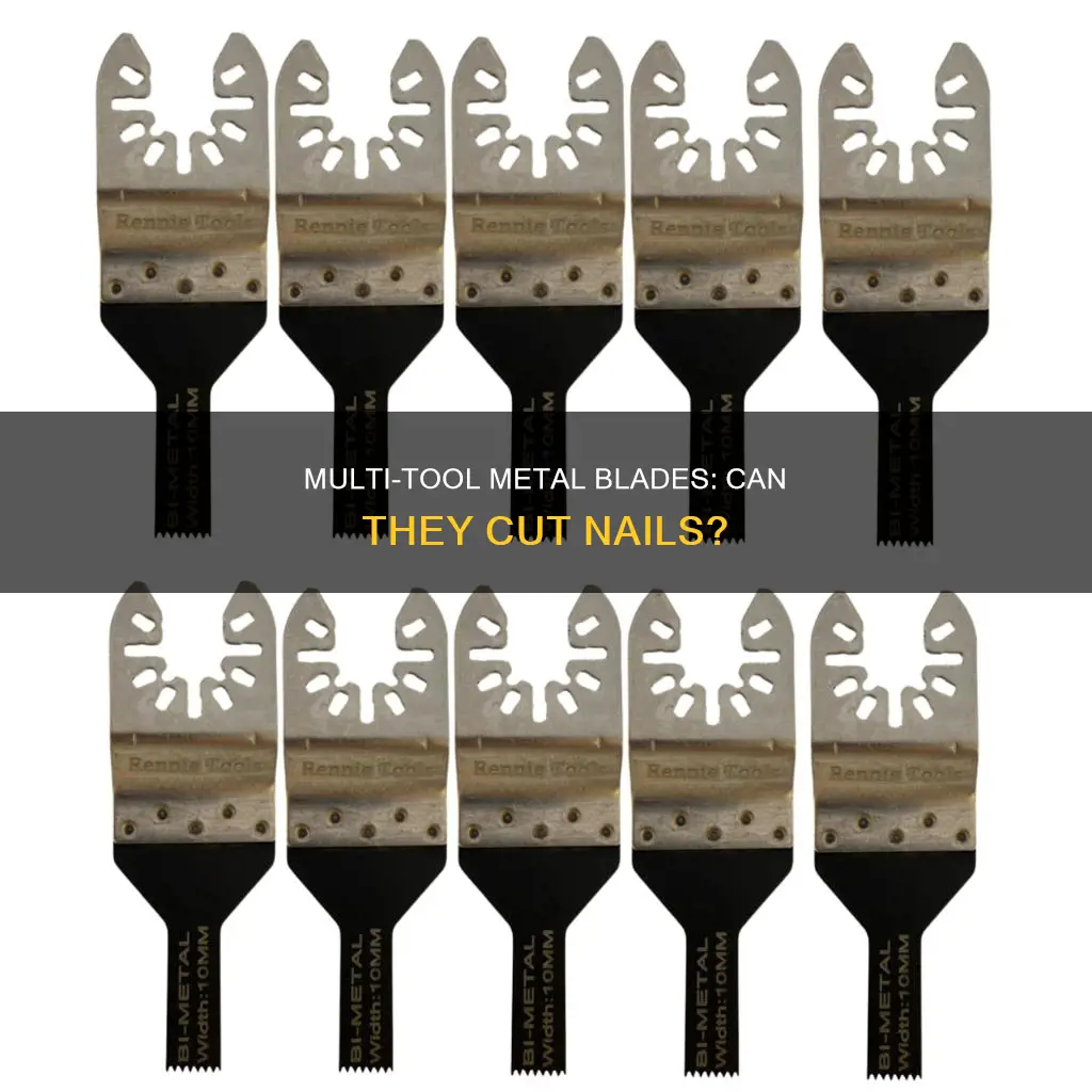 will multi tool metal blade cut nails