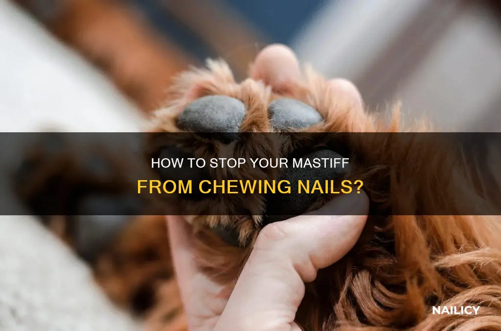 will my mastiff chew her nails if to long