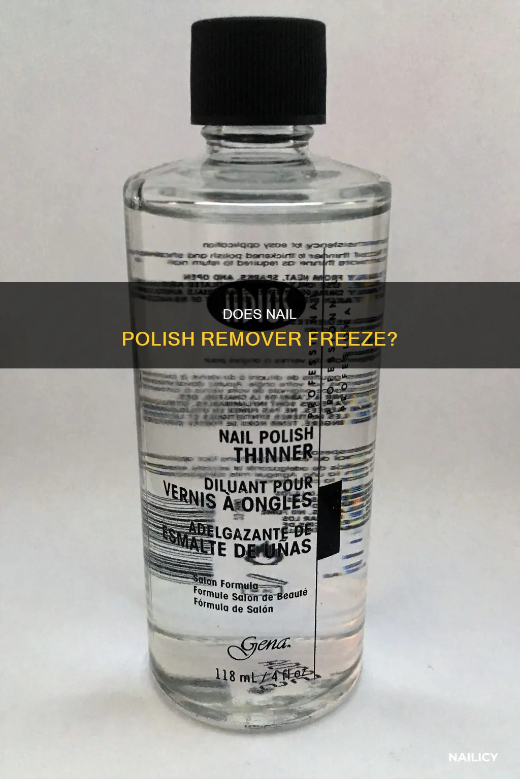 will nail pilish remover freeze