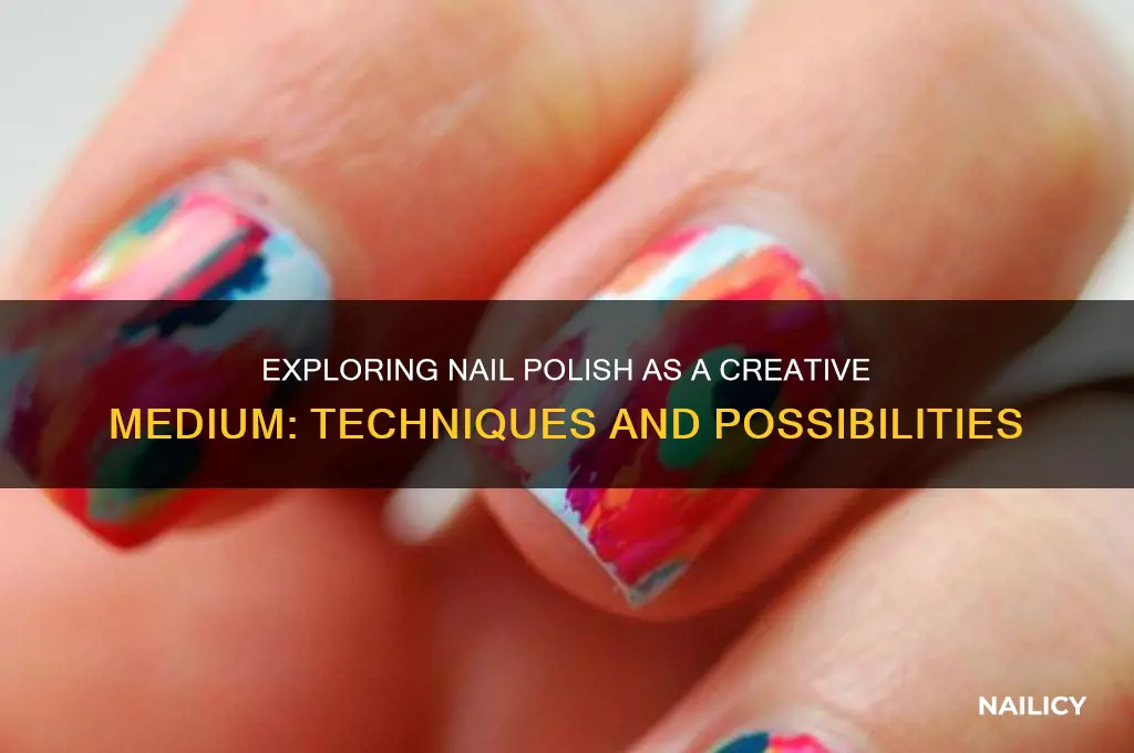 will nail polish as a medium