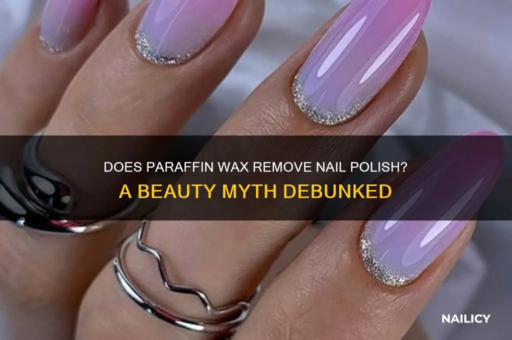 will nail polish come off in paraffin wax