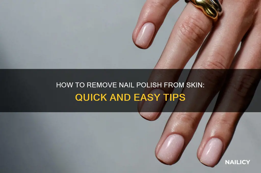 will nail polish come off skin