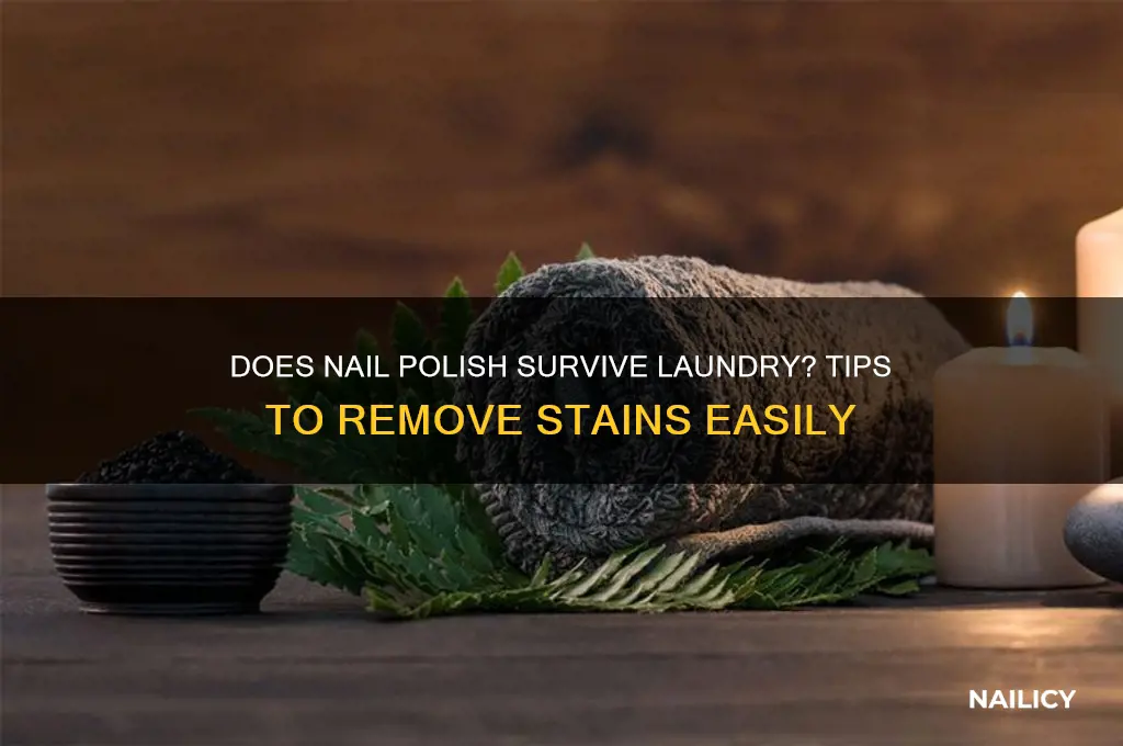 will nail polish come out in the wash