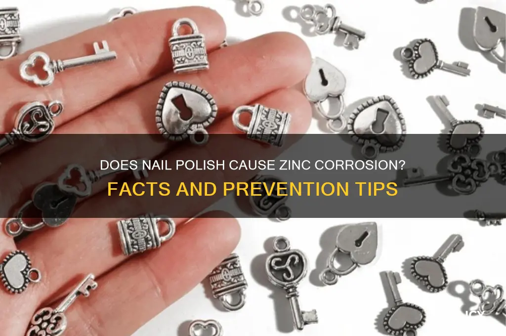 will nail polish corrode zinc