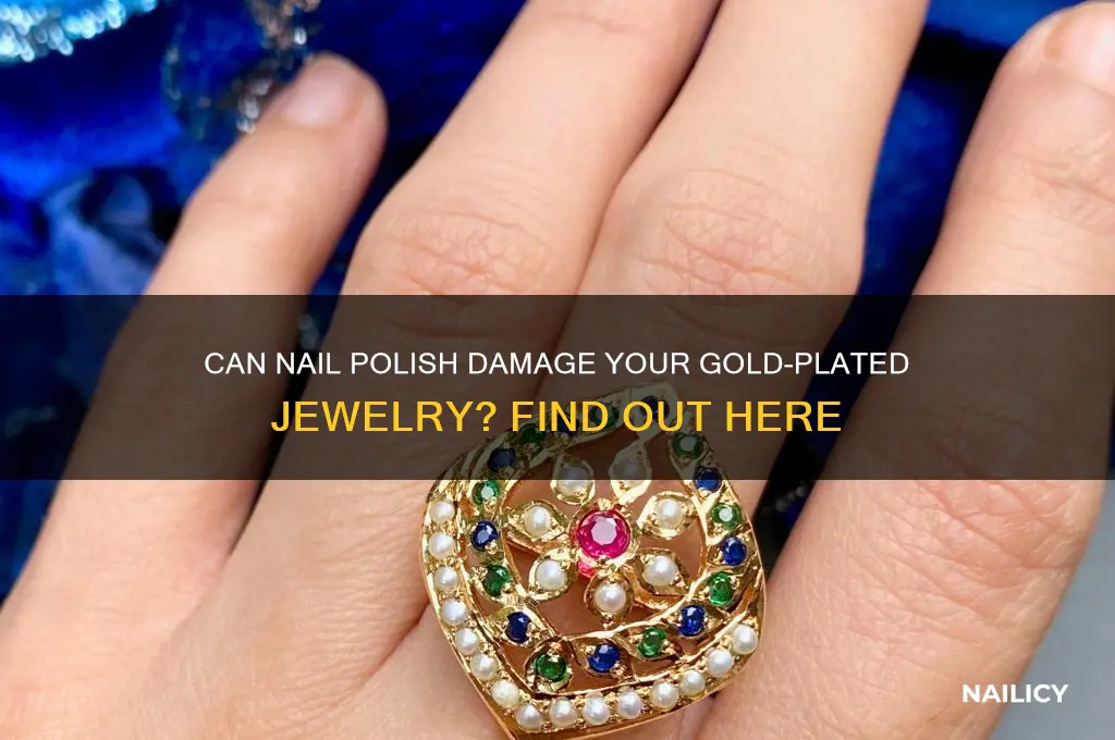 will nail polish hurt gold plate